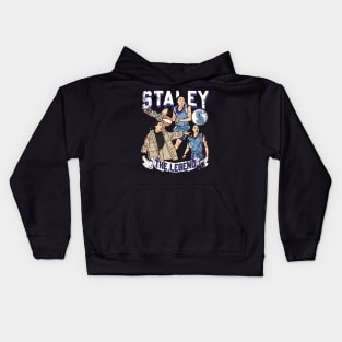 Dawn staley the legend drawing Distressed Kids Hoodie